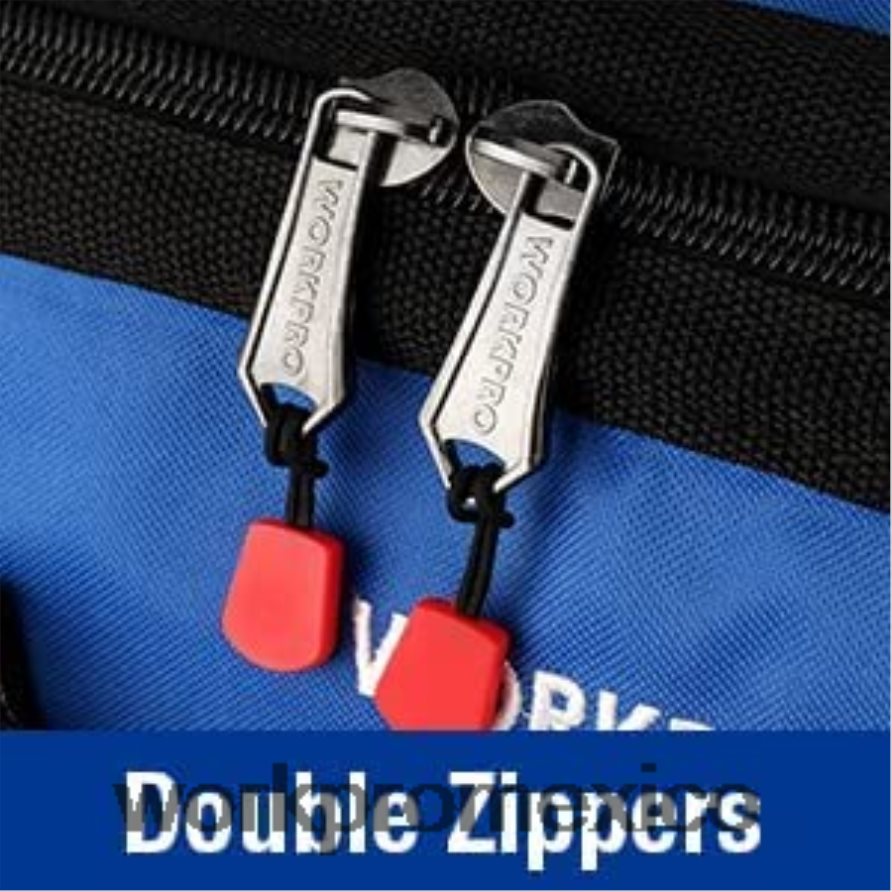 WORKPRO Bolsa de herramientas de 14 pulgadas, organizador de herramientas con múltiples bolsillos y correa para el hombro ajustable útil almacenamiento V82RH231