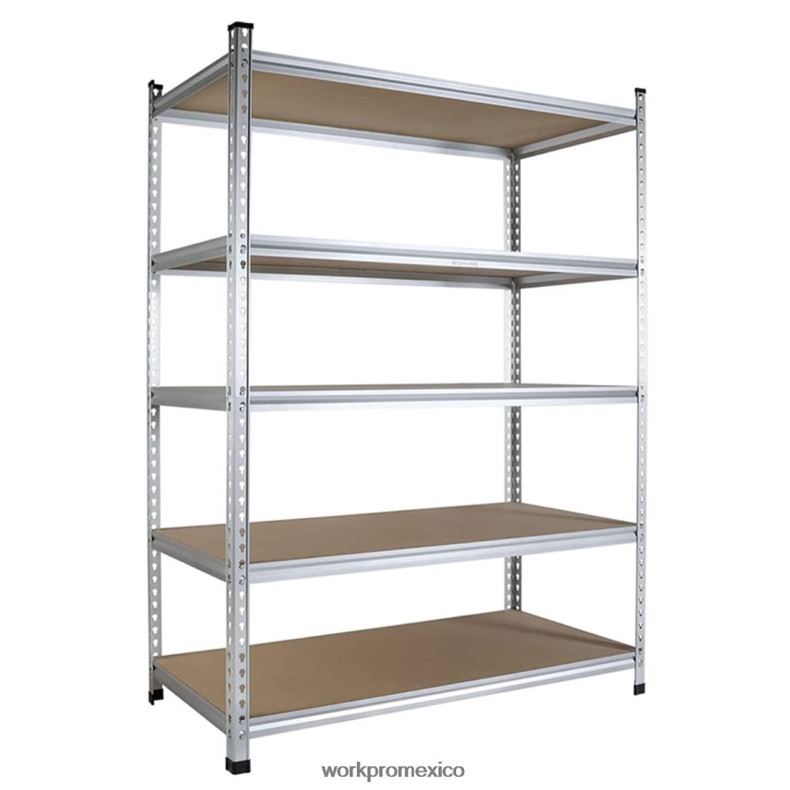 WORKPRO Estantería del almacenamiento de 5 niveles, estante resistente de aleación de aluminio con estante ajustable para almacenamiento útil almacenamiento V82RH29