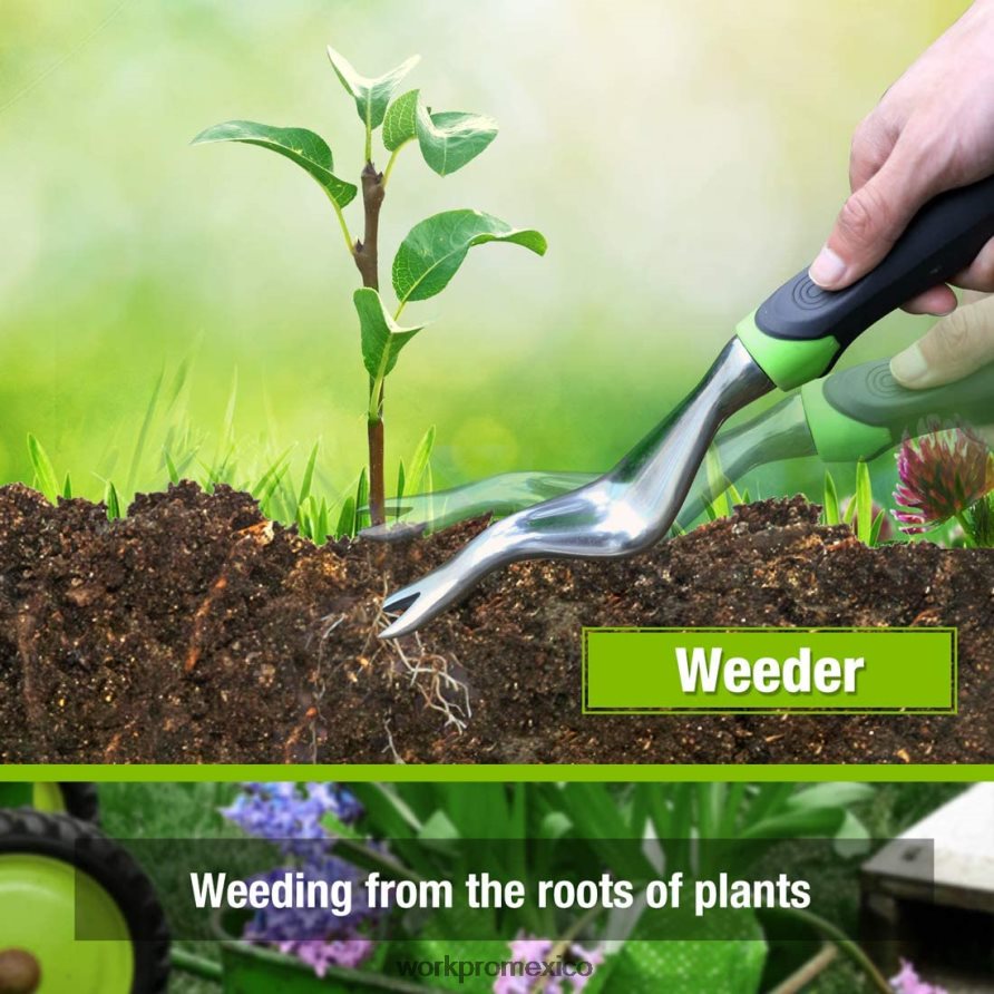 WORKPRO Juego de herramientas de jardín al aire libre de 5 piezas, regalos de trabajo de jardinería moderno herramienta V82RH2276