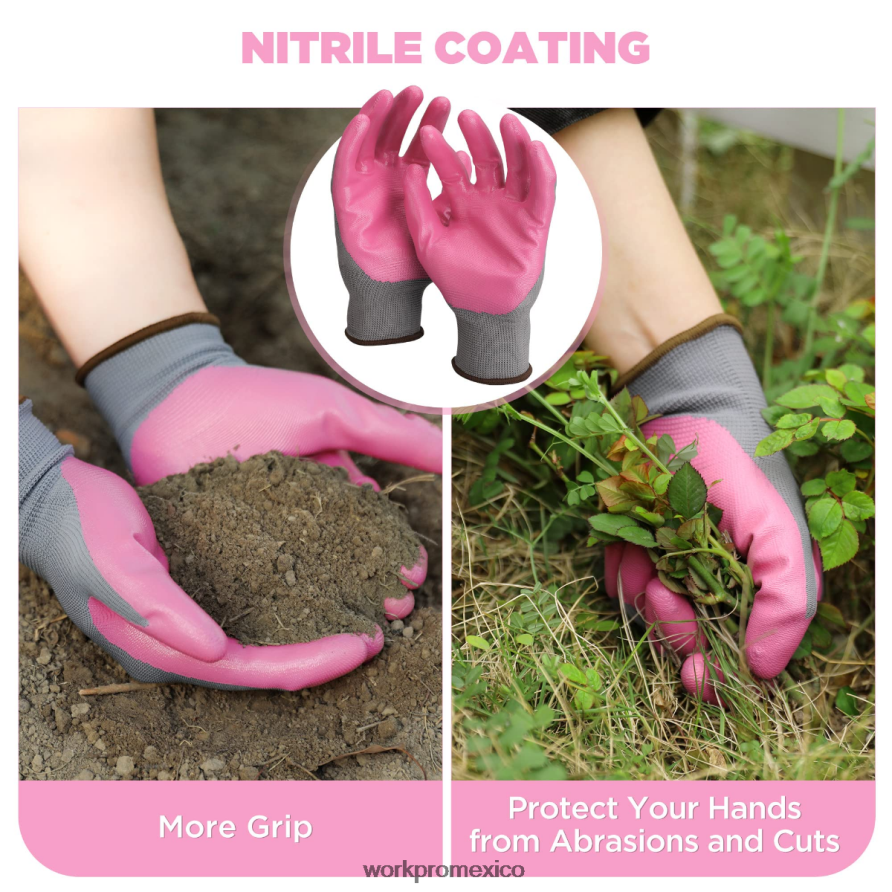 WORKPRO Juego de herramientas de jardín de aluminio de 4 piezas. blanco/rosa herramienta V82RH2285