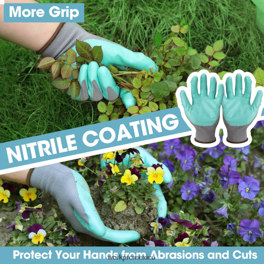 WORKPRO Juego de herramientas de jardín de aluminio de 4 piezas. blanco/rosa herramienta V82RH2285