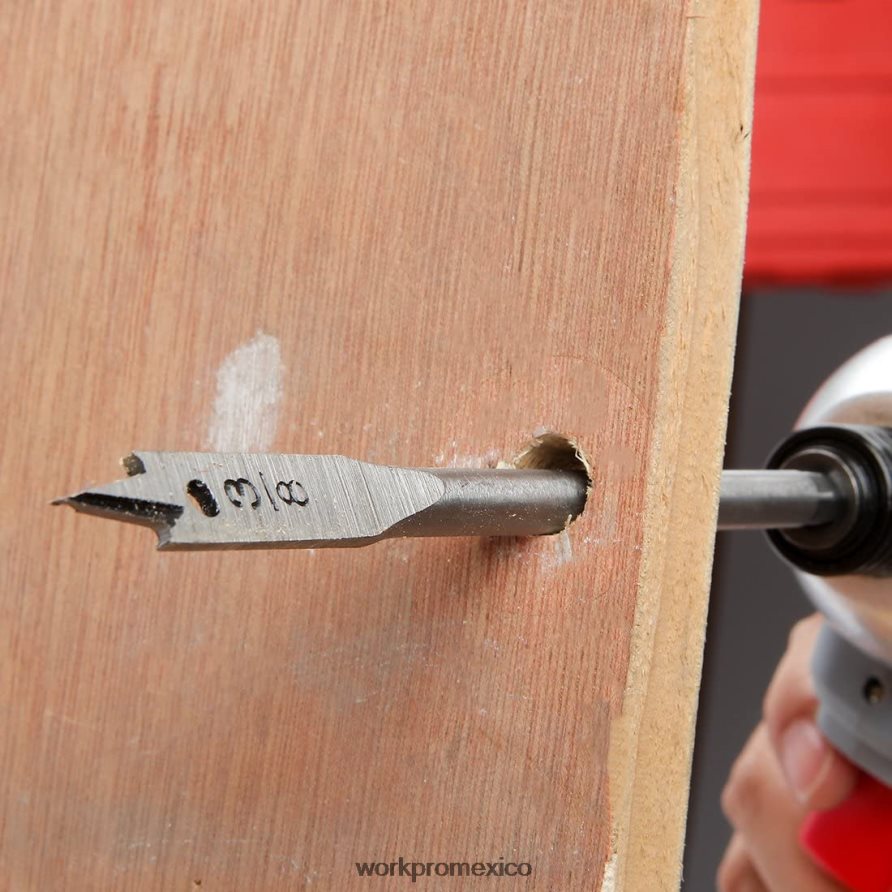 WORKPRO Juego de brocas de espada de 13 piezas en sae con bolsa de almacenamiento de nailon útil herramienta V82RH2211