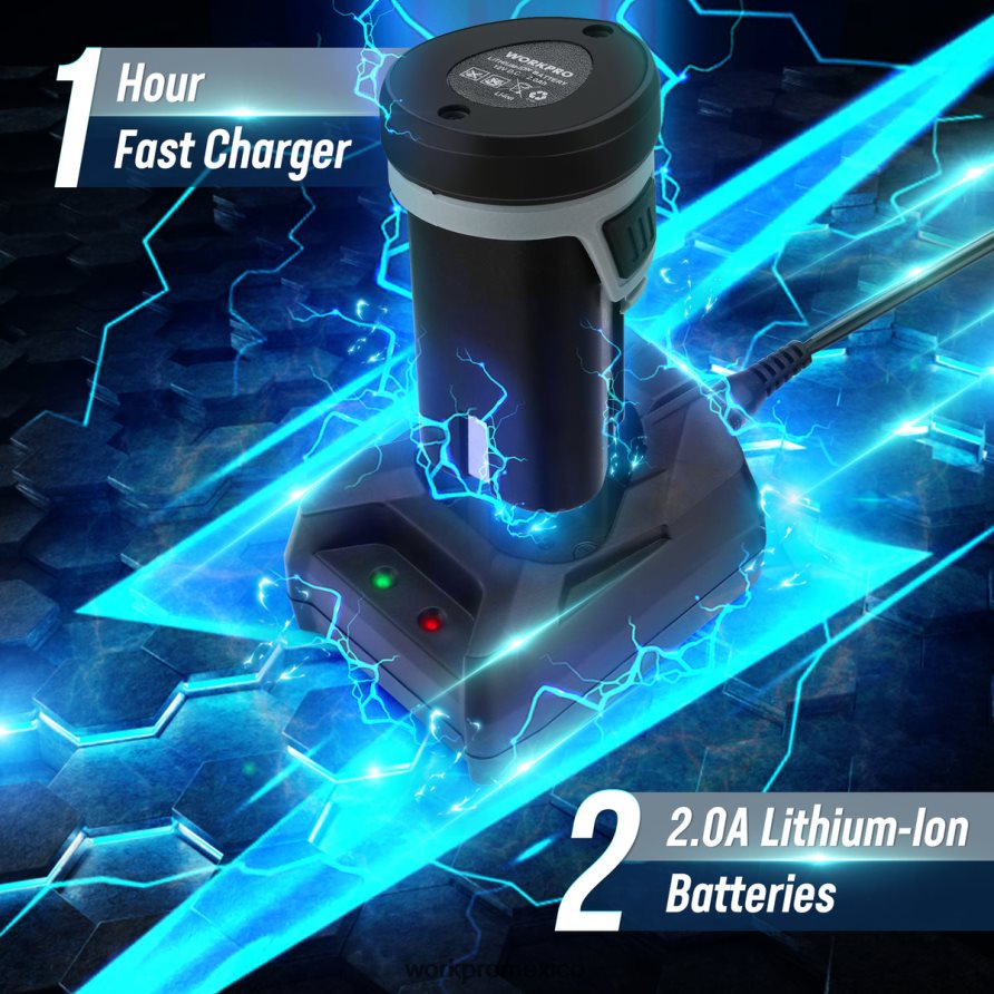 WORKPRO Pulidora inalámbrica de 12 V, mini kit de máquina pulidora y lijadora para detalles de automóviles con 2 baterías de iones de litio útil herramienta V82RH2229