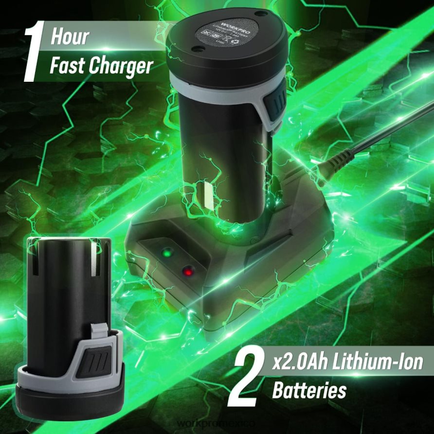WORKPRO Pulidora inalámbrica de doble acción para coche de 6 pulgadas con 2 baterías recargables de 12v moderno herramienta V82RH2238