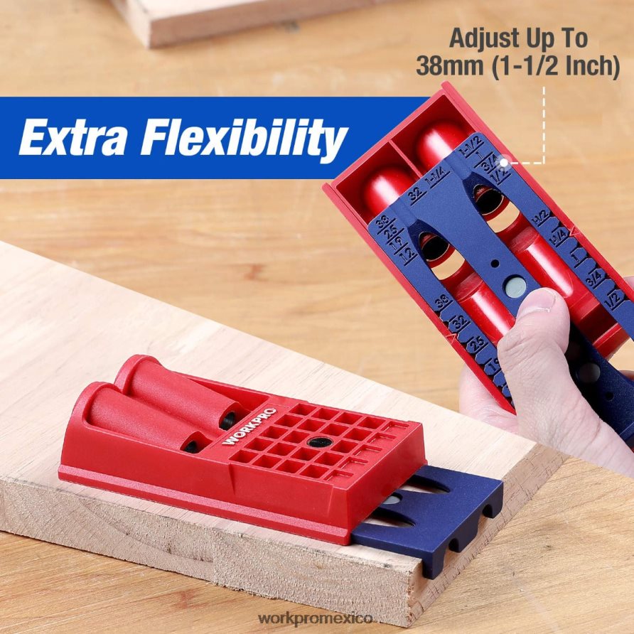 WORKPRO Tapones de plástico, destornillador cuadrado grueso, kit de plantilla para orificios de bolsillo moderno herramienta V82RH2201