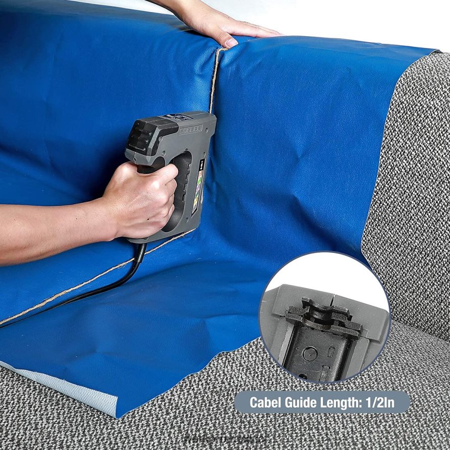 WORKPRO Grapadora eléctrica 6 en 1 de 110v para proyectos de carpintería diy útil herramienta V82RH2167