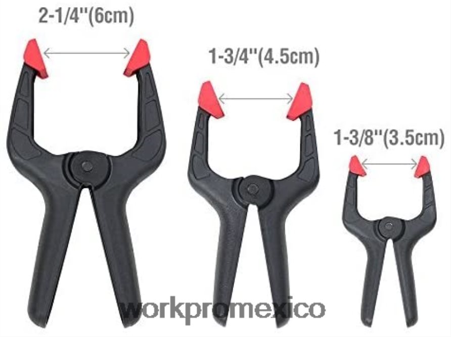 WORKPRO Juego de abrazaderas de resorte de nailon de 16 piezas para carpintería, estudios de fotografía y trabajos de bricolaje moderno herramienta V82RH2125