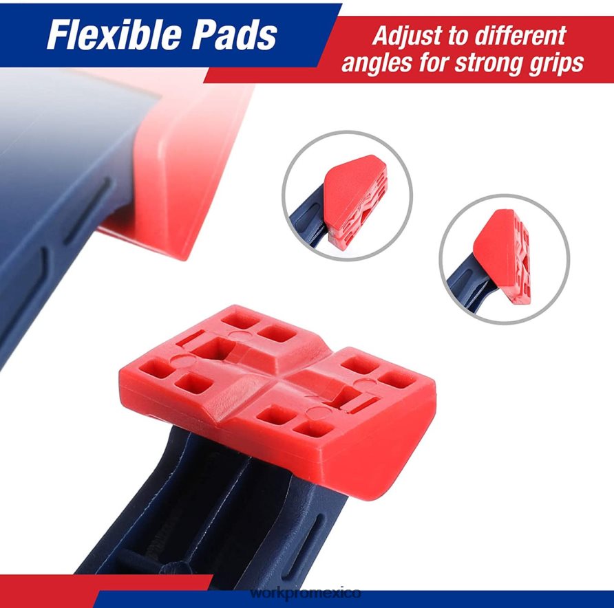 WORKPRO Juego de abrazaderas de resorte de nailon de 16 piezas para estudios de fotografía de carpintería y trabajos de bricolaje azul herramienta V82RH2119