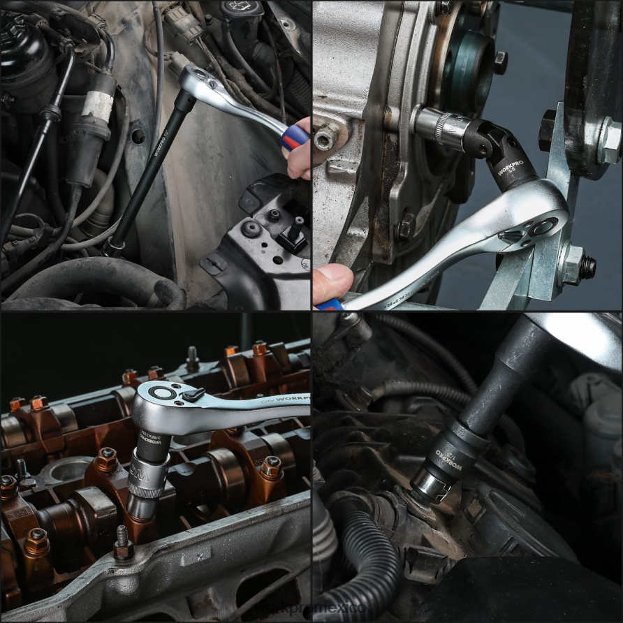 WORKPRO Juego de accesorios para herramientas de accionamiento de 18 piezas moderno herramienta V82RH2137