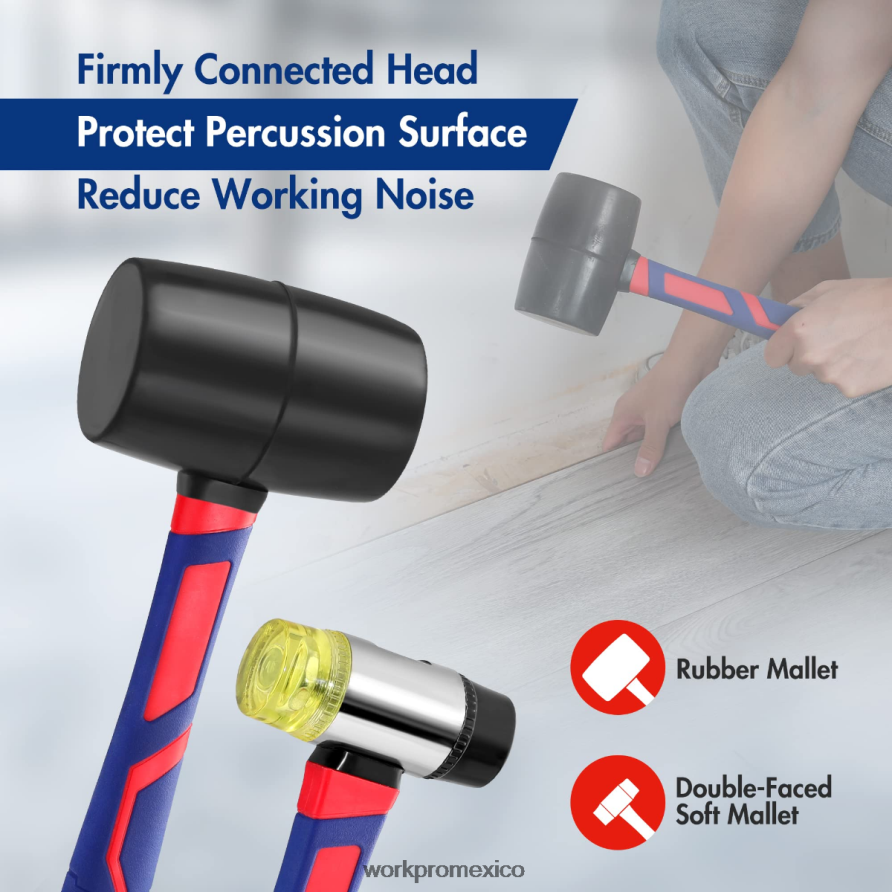 WORKPRO Juego de martillos de 5 piezas. moderno herramienta V82RH2136