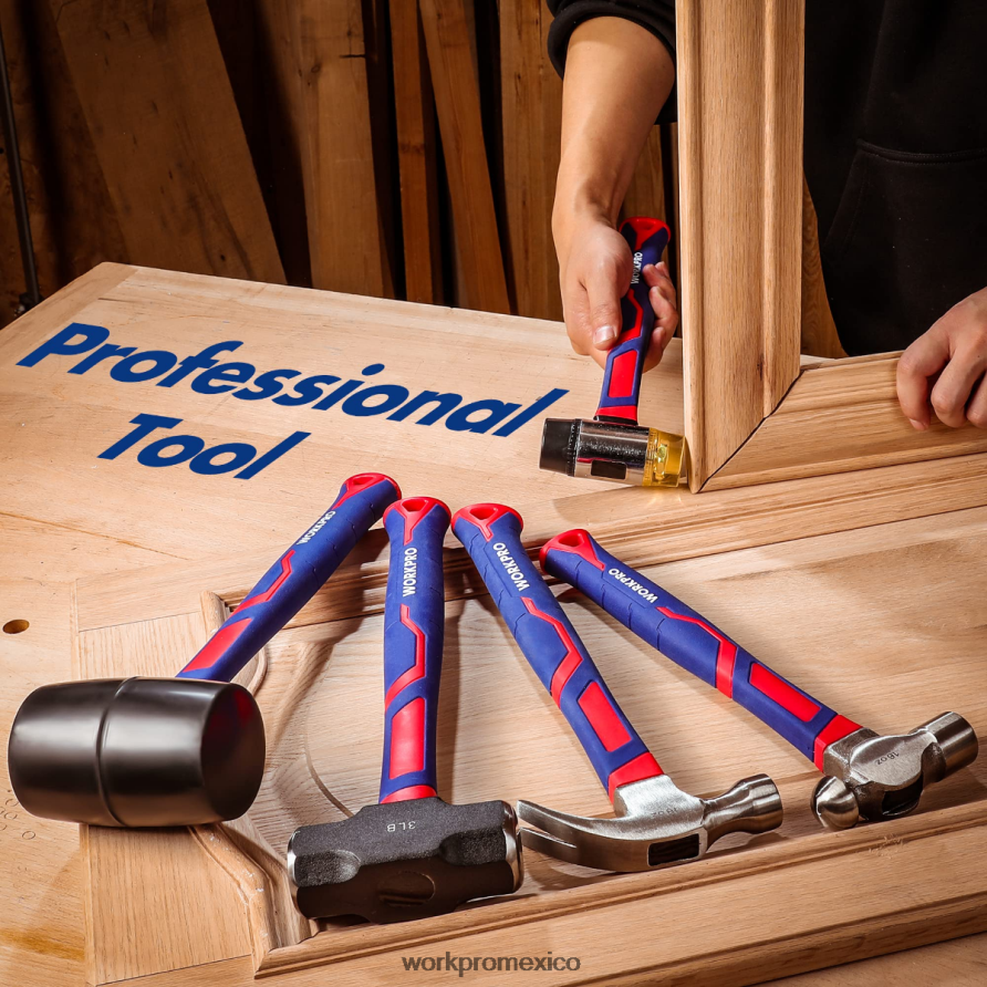 WORKPRO Juego de martillos de 5 piezas. moderno herramienta V82RH2136