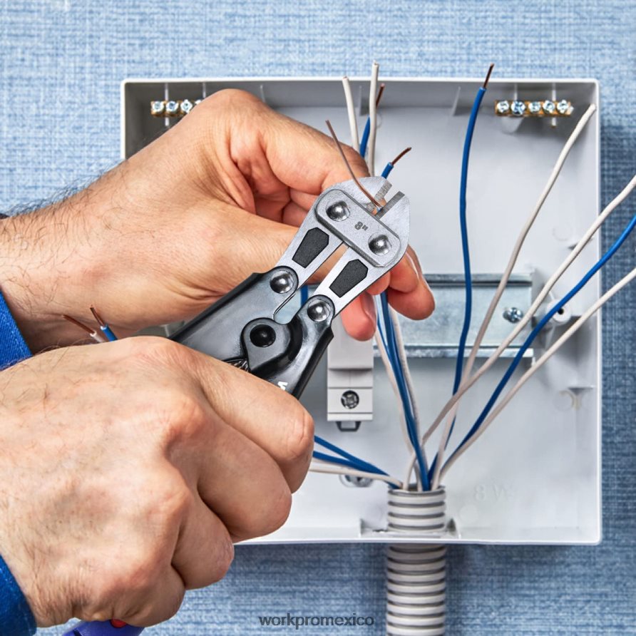 WORKPRO Mini cortador de pernos de 8 pulgadas/210 mm, cortador de pernos pequeño cr-mo moderno herramienta V82RH2157