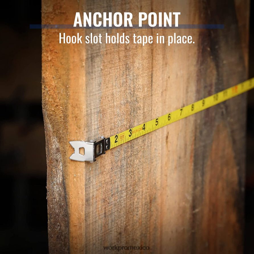WORKPRO Cinta métrica de 100 pies, cinta larga de acero con carrete cerrado y mango plegable, estuche resistente a los golpes nuevo herramienta V82RH2106