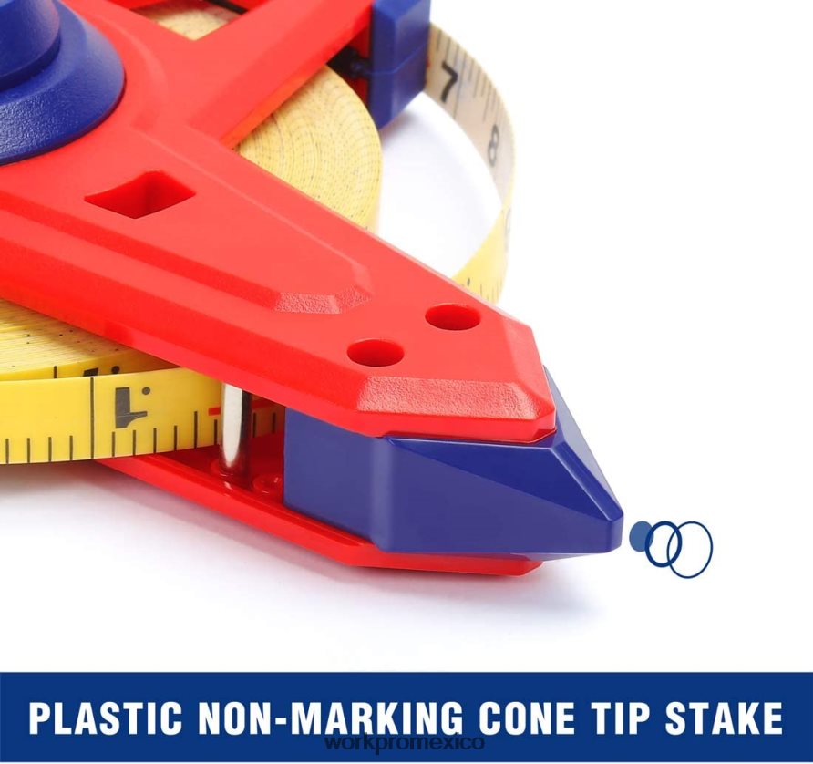 WORKPRO Cinta métrica de carrete abierto con hoja doble de fibra de vidrio recubierta de nailon, 100 pies nuevo herramienta V82RH2109