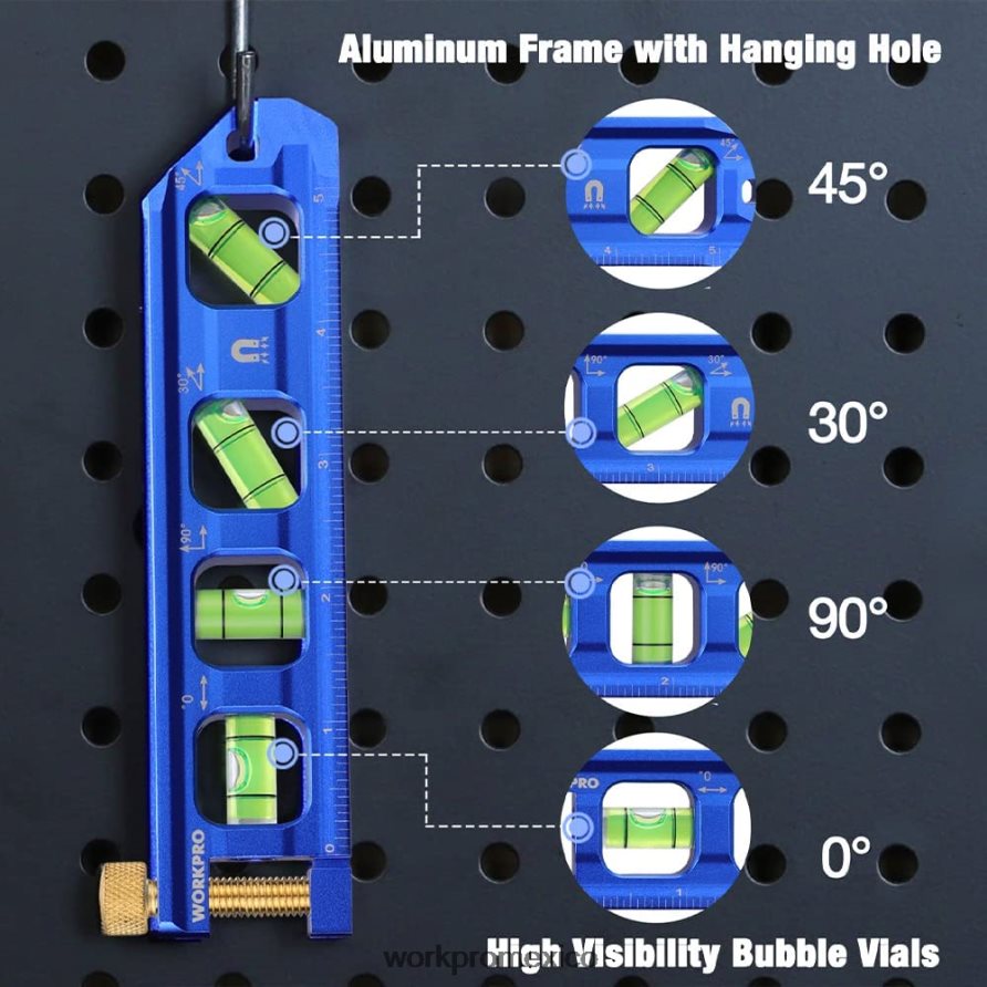 WORKPRO Nivel de flexión de conductos de 6,3 pulgadas. útil herramienta V82RH2108