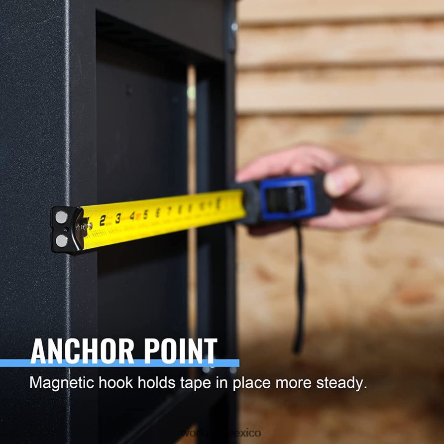 WORKPRO cinta métrica con bloqueo automático de 25 pies útil herramienta V82RH2111